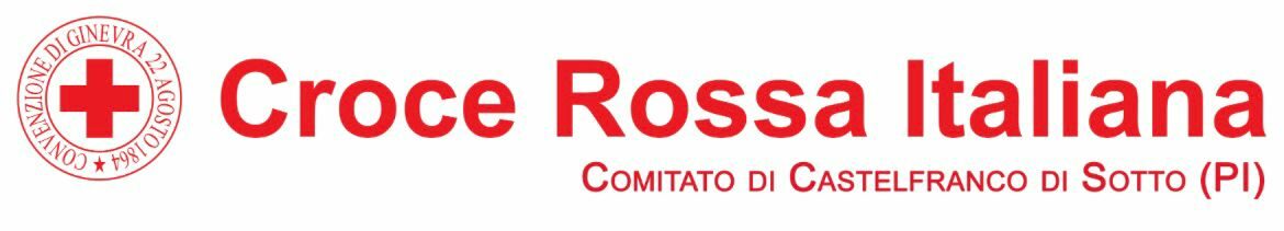 Logo CRI Comitato di Castelfranco di Sotto sfondo bianco